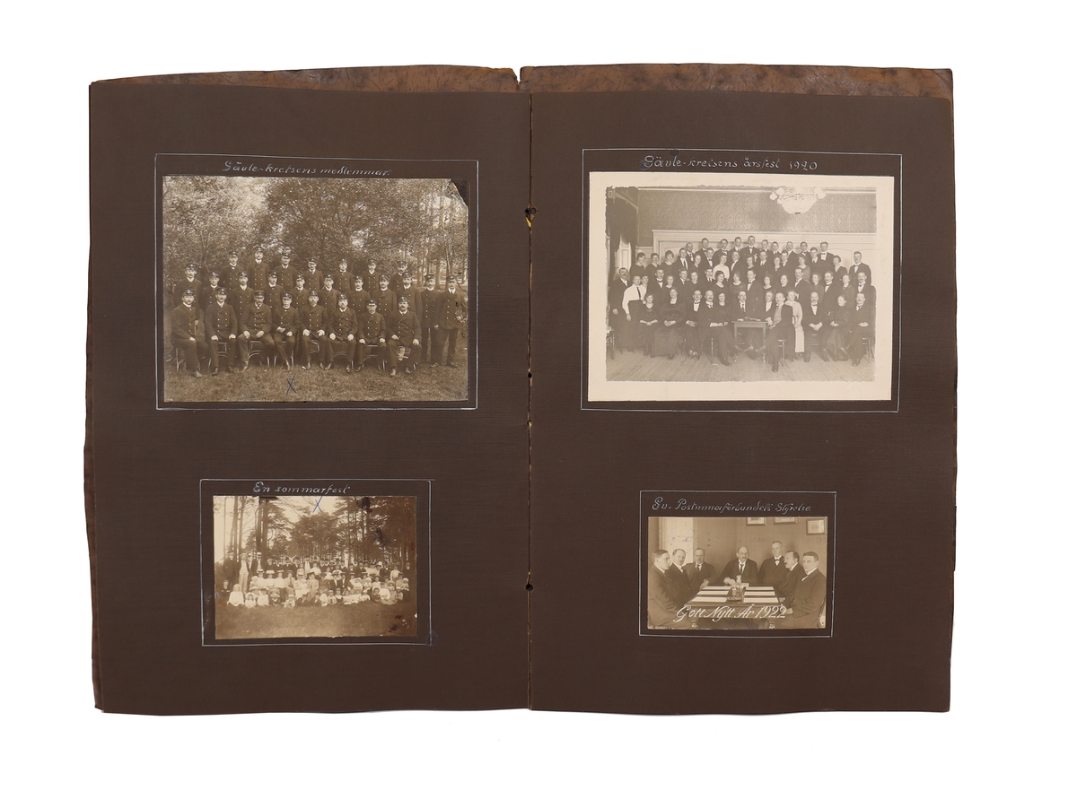 Minne av Gävlepostisars liv och leverne, spridda år 1894 till 1934.