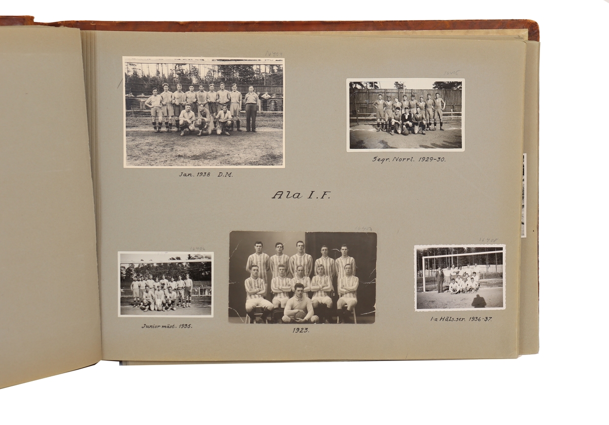 Hälsinglands fotbollförbund, spridda år från 1907 till 1942.