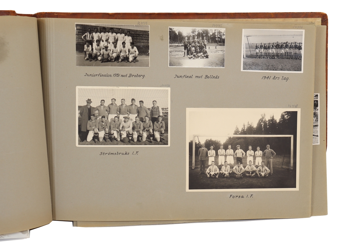 Hälsinglands fotbollförbund, spridda år från 1907 till 1942.