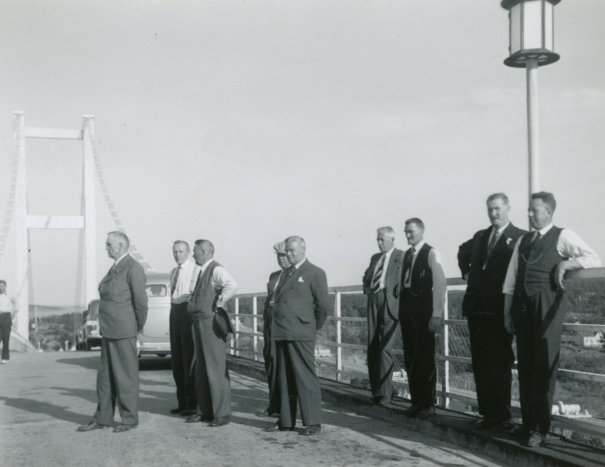 Vrengen bru 9. august 1938.  Tatt under Kornrådets reise i Vestfold aug. 1938.