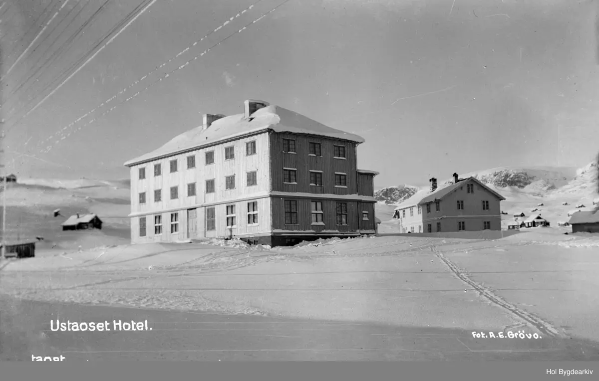 Ustaoset Hotell, bygning, vinter,