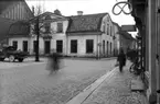 Hörnet av Stora Torget och Smedjegatan före rivningen Nov 1935, Västerås.