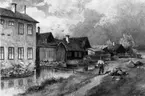 Akvarell av R. Gagge,1868, Västerås.