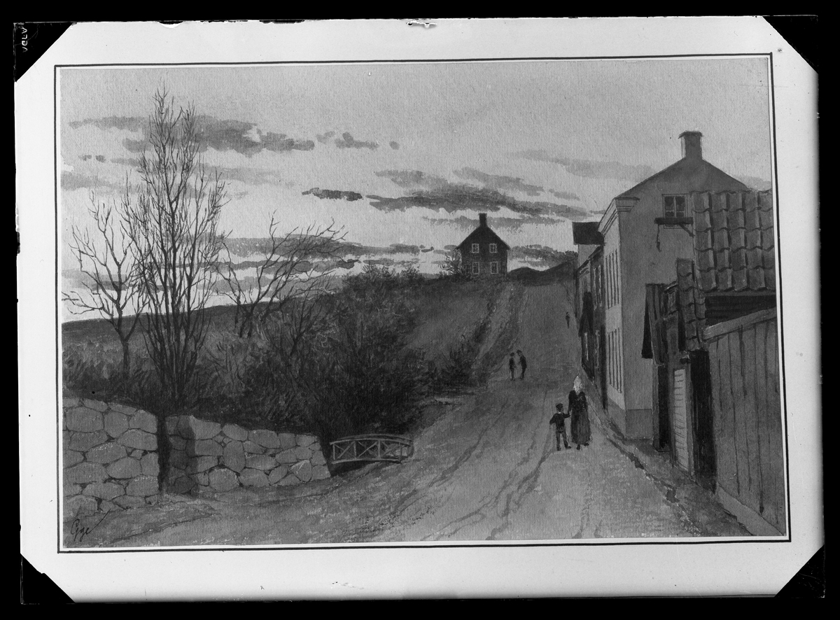 Akvarell av R. Gagge, 1878, Västerås.