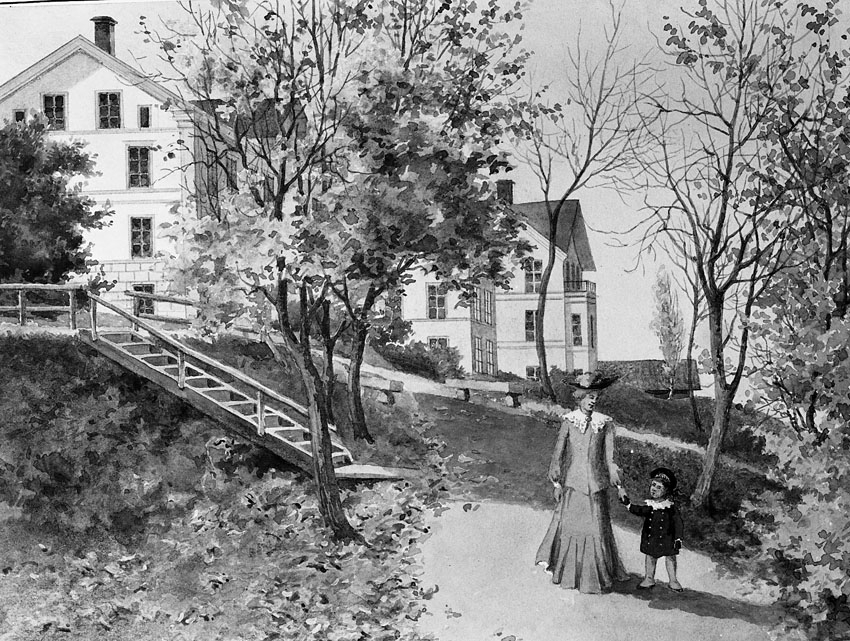 Akvarell av Rudolf Gagge, 1904.