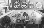 Instrumentpanel på flygplan S 6B, Fokker C.VE. I svensk militär tjänst 1934-1945.