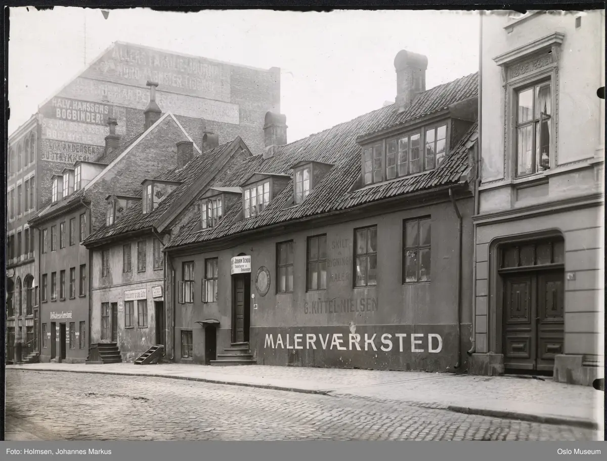 gateløp, bygårder, malerverksted
