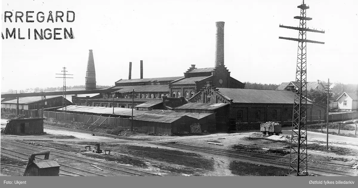 Borregård fabrikker i Sarpsborg 1. juni 1925. Karbidfabrikken.