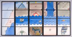 1 - 5 glasfönster [skiss]