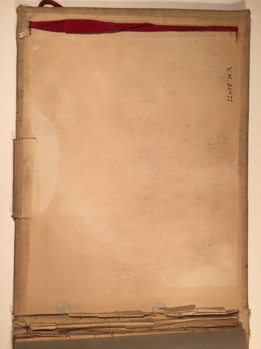 Skissboken innehåller 46 teckningar ( blad ).