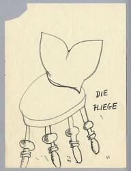 Stol Die Fliege [skiss]