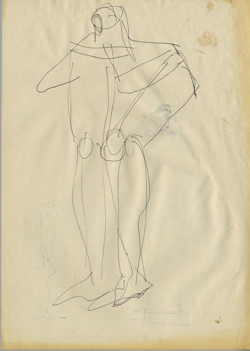 Idéförslag  till skulpturtävlingen "Budkaveln kommer, budkaveln går" i Växjö på den forna kaserngården I 11 Kronobergarnas regemente. Skulpturer på podier  