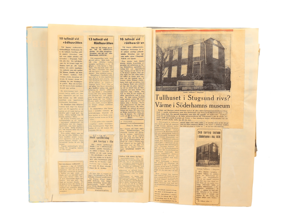 Pressklipp från Tull - Kust Sundsvallsavdelningen sektion Gävle.