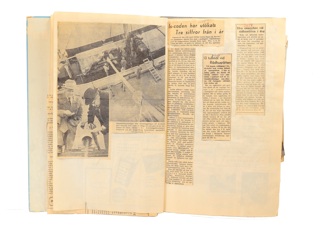 Pressklipp från Tull - Kust Sundsvallsavdelningen sektion Gävle.