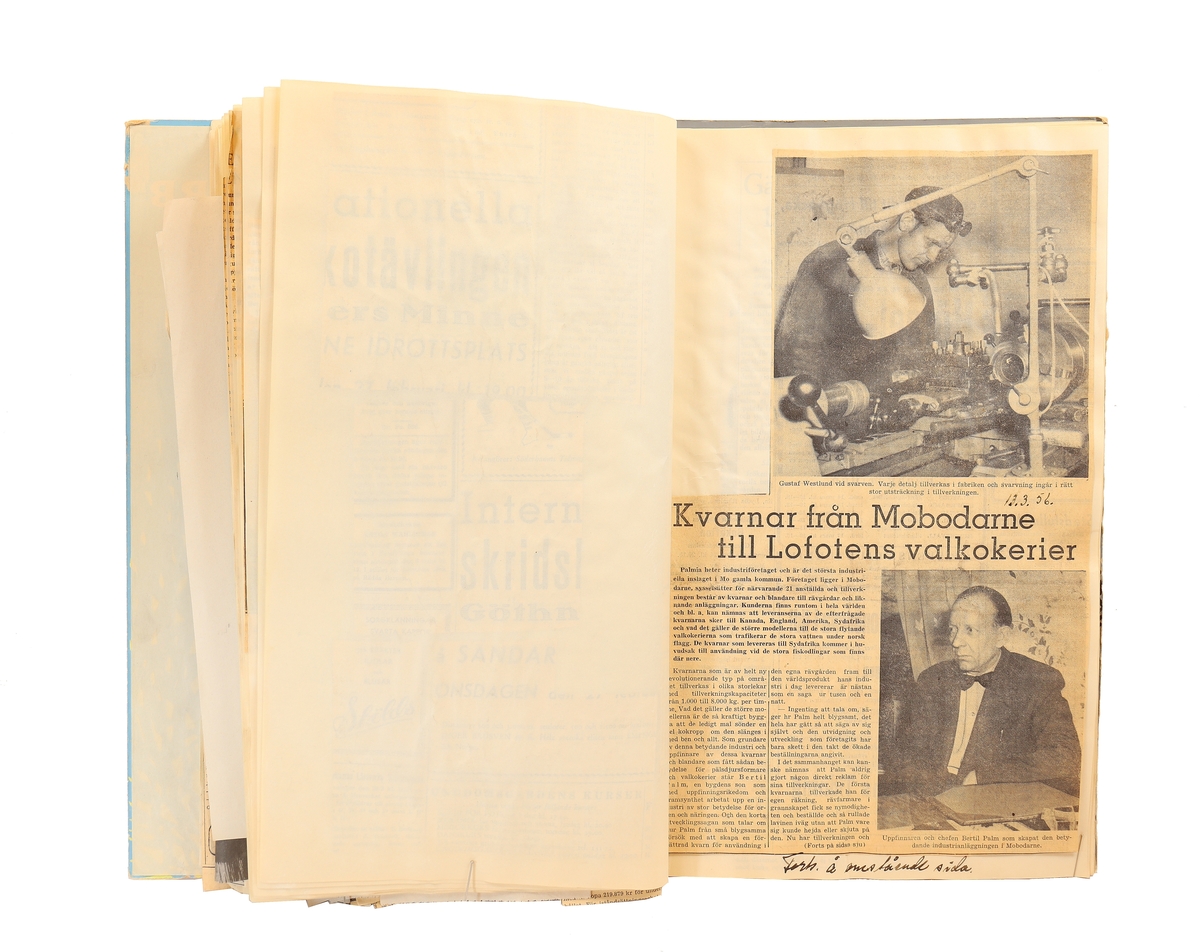 Pressklipp från Tull - Kust Sundsvallsavdelningen sektion Gävle.