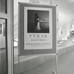 Utställningen "Fyrar – fotoutställning av Magnus Rietz". Uts
