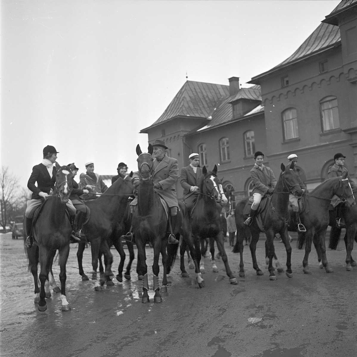 Danska ryttare på besök, Uppsala 1956