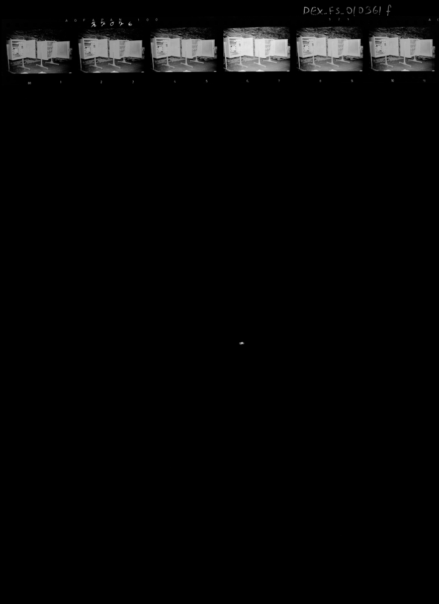 Byggholt. Div. elektrisk utstyr.