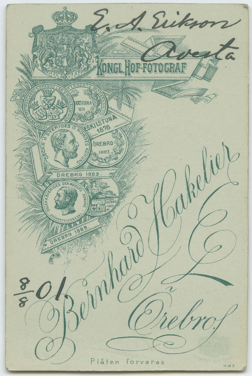 Porträtt på E. A. Eriksson i Avesta.
