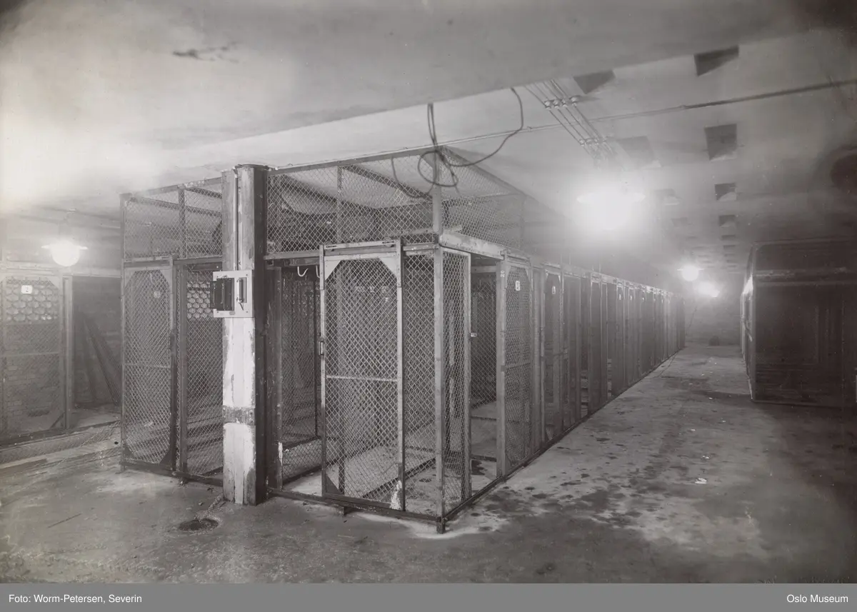 Oslo slaktehus, interiør, garderobe for ansatte