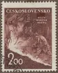 Frimärke ur Gösta Bodmans filatelistiska motivsamling, påbörjad 1950.
Frimärke från Tscheckoslovakiet, 1952. Motiv av Uttappning av smältande metall ur ugn -Propaganda för tung industri-