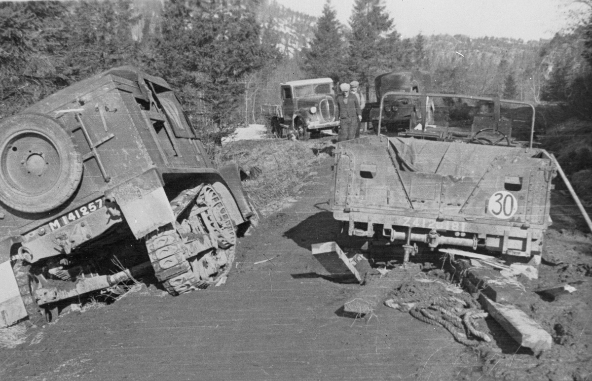 Ødeleggelser etter bombingen av Namsos.