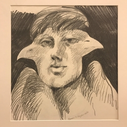 Självporträtt [Teckning]