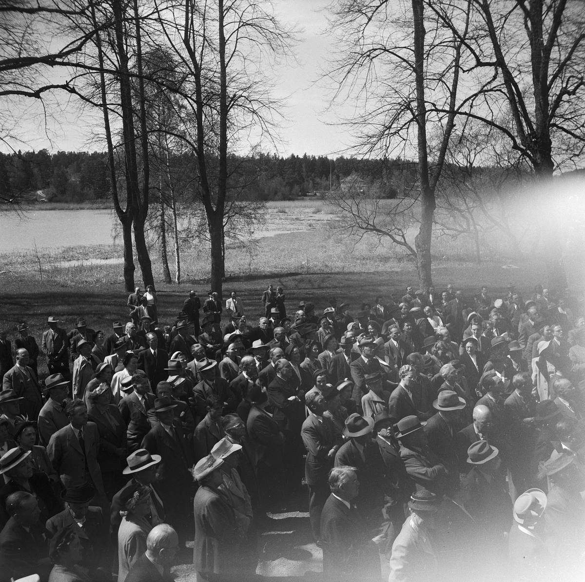 Fornminnesföreningen, utflykt till Vaxholm, Uppland 1951