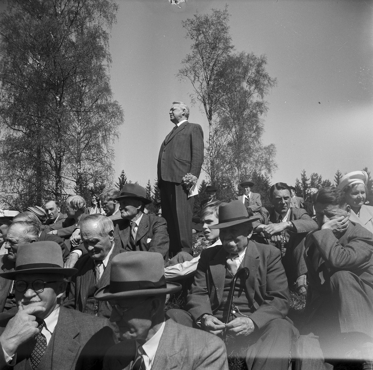 Fornminnesföreningen, utflykt till Vaxholm, Uppland 1951