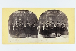 Grupp, vänner till kyrkoherde Per Didrik Lagerholm och hans 