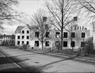 Rivning av flerbostadshus på Börjegatan, Uppsala 1935