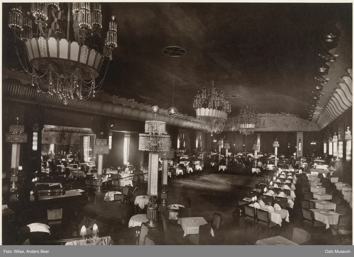 Tivoli, restaurant Røde Mølle, interiør