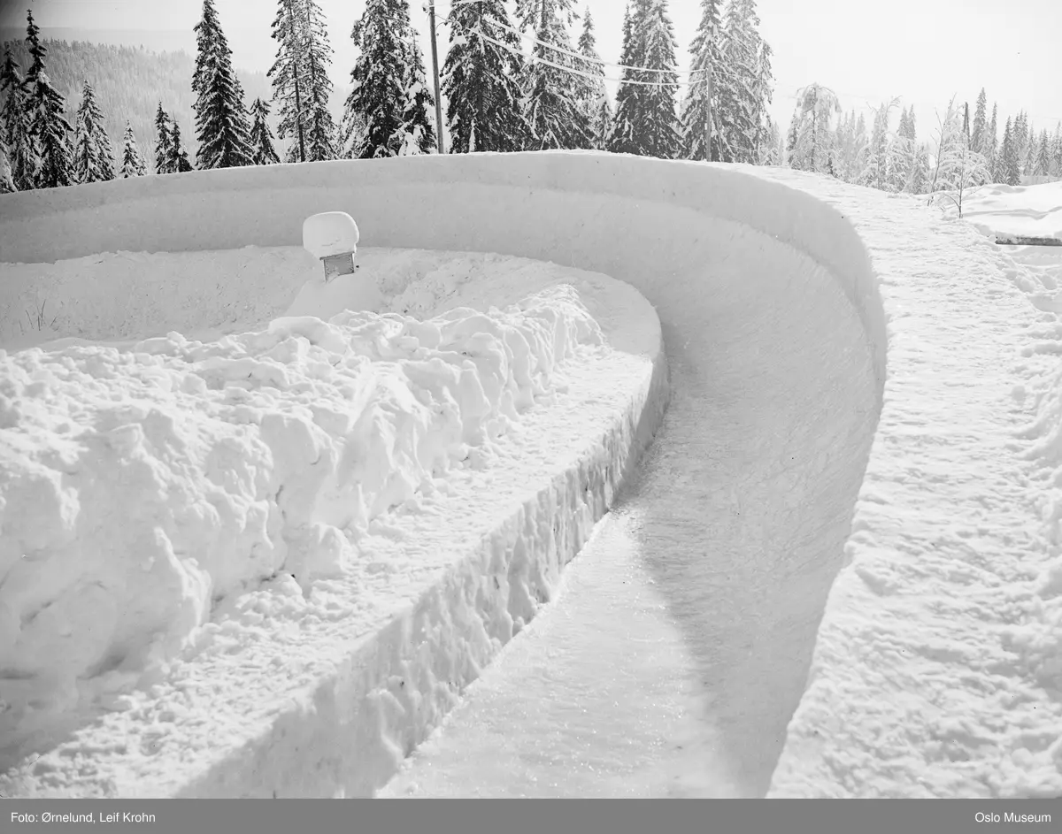 bobsleighbane, første kurve ovenfra