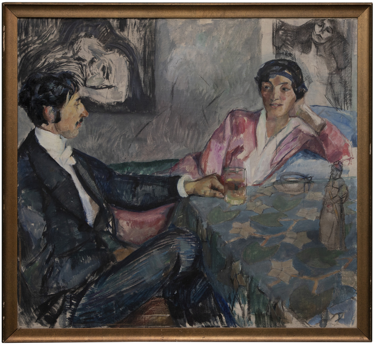 Modellen for mannen er sannsynligvis grafiker Alfred Oster.