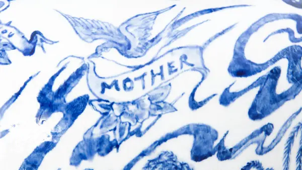 Detalj fra Lin Wangs kunstverk