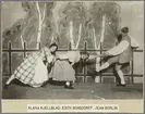 Rollporträtt av Klara Kjellblad, Edith von Bonsdorff och Jean Börlin i uppsättningen 