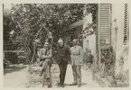 Luigi Pirandello, Alfredo Casella och Jean Börlin i Italien.