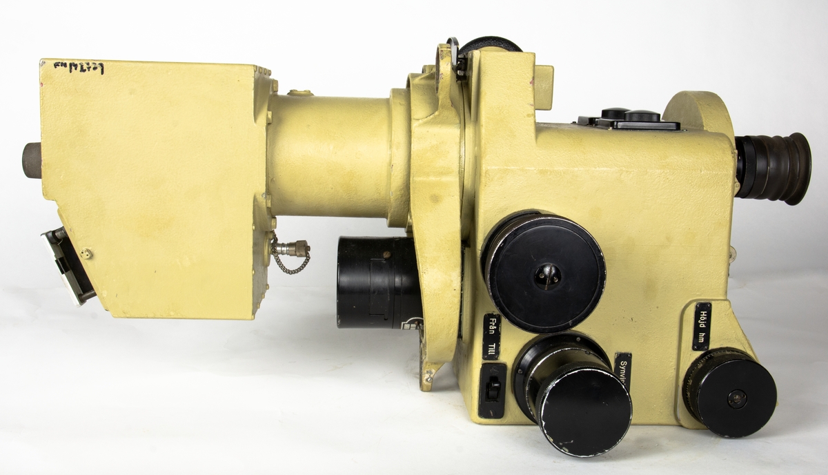 Bombsikte förvaras i förvaringslåda.