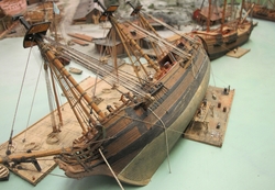 Modell av Södra varvet.