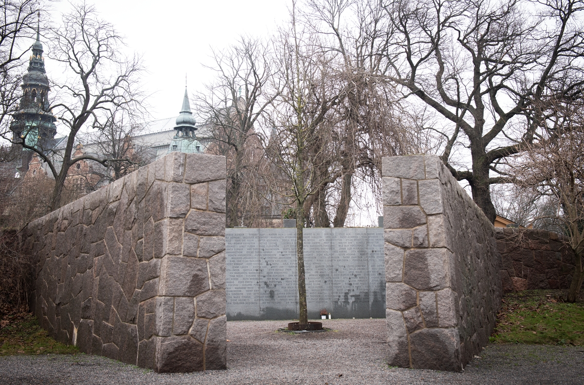  Estoniamonument på Djurgården.