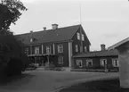 Sjukhuset på regementsområdet Malmen, exteriör, omkring 1921-1923.