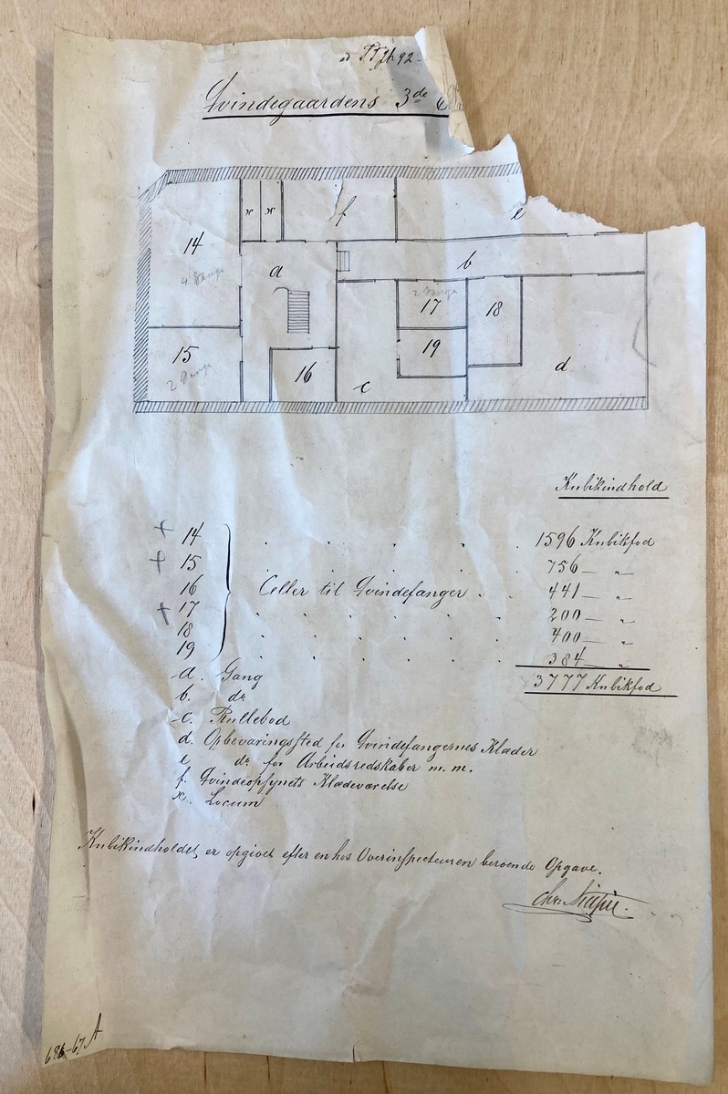 Tegningene er slitt og krøllete og har mange rifter. Noen av dem er svært bleket.