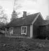 Gårdshus till Nerènska gården i Skänninge. Här dokumenterad av Östergötlands museum 1952.