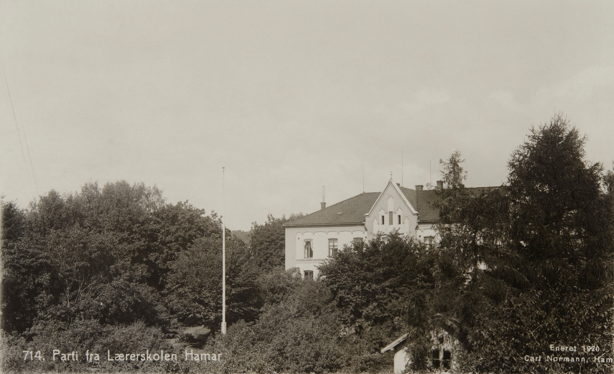 Postkort, Hamar lærerskole, Holsetgata 31,
