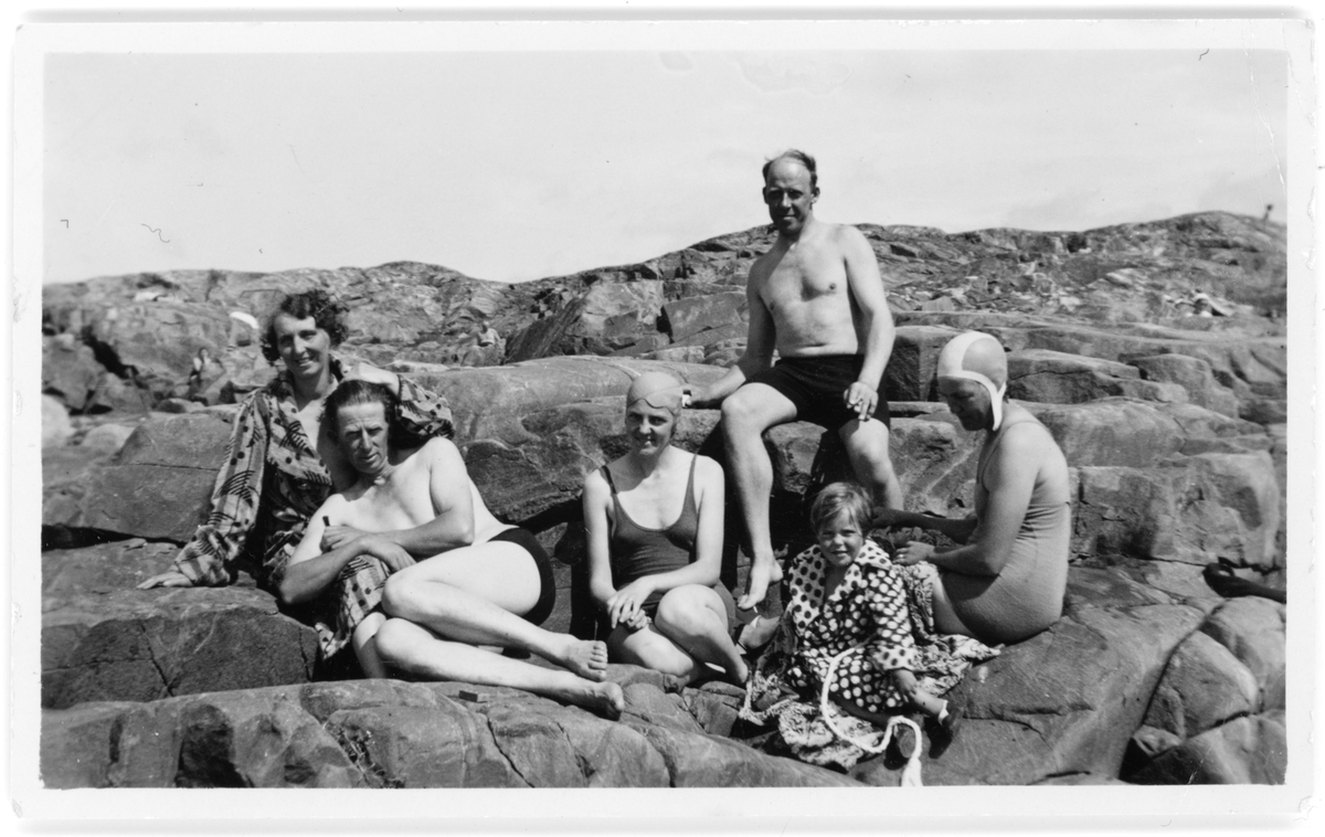 Vid badstranden