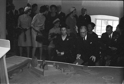 Kungligt besök på Upplandsmuseet, Uppsala 1963