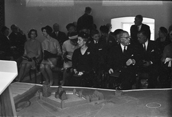 Kungligt besök på Upplandsmuseet, Uppsala 1963