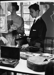 Kungligt besök på Upplandsmuseet, Uppsala 1963