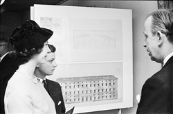 Kungligt besök på Upplandsmuseet, Uppsala 1963