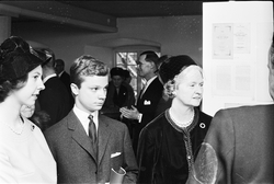 Kungligt besök på Upplandsmuseet, Uppsala 1963